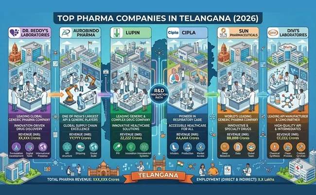 List of Top 10 Best Pharma Companies in Telangana (2026)